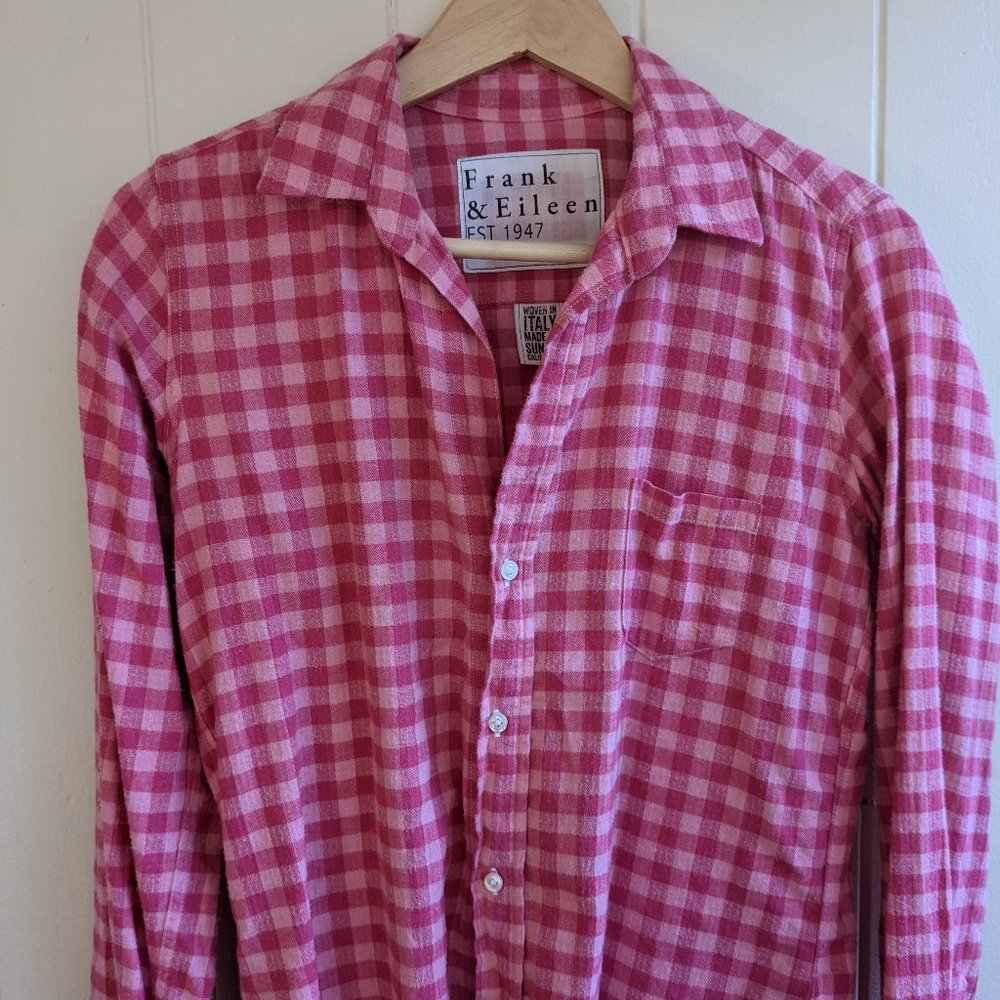Frank & Eileen Barry plaid flannel shirt